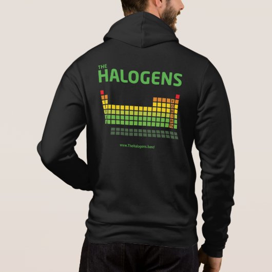 Halogene Zipper Hoodie (mit Website) (Rückseite)