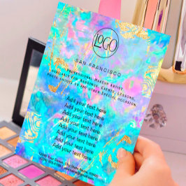 Halograph-Flyer für IMITATE der Kristallopie Flyer