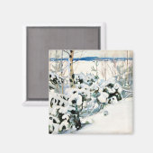 Halonen - Winter in Kinahmi Magnet (Vorderseite/Rückseite)