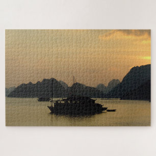 Halong Bay, Sunset & Vietnam /Ladscapes Asien Puzzle