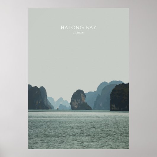 Halong Bay, Vietnam Travel Artwork Poster (Vorne)