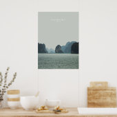 Halong Bay, Vietnam Travel Artwork Poster (Küche)