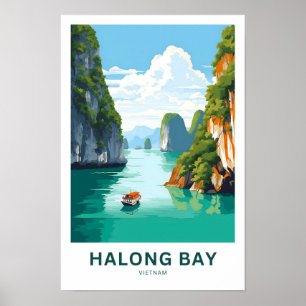 Halong Bay Vietnam Travel Print Poster