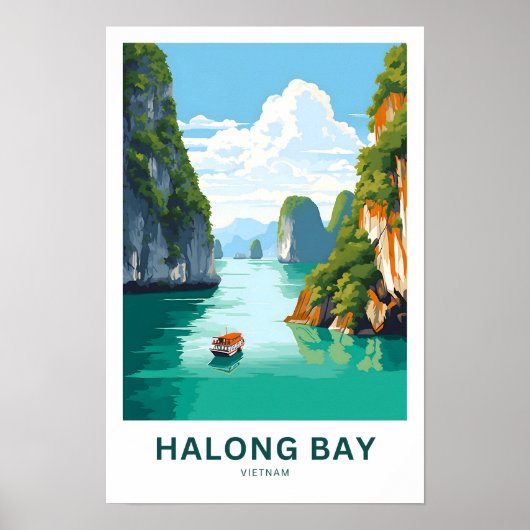 Halong Bay Vietnam Travel Print Poster (Vorne)