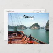 Halong-Boot Postkarte (Vorne/Hinten)