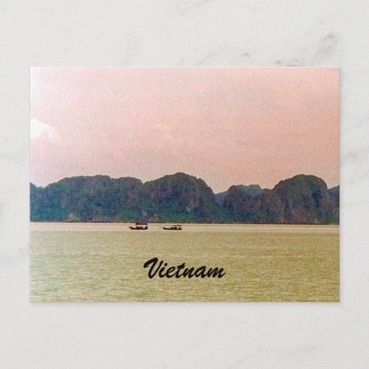 Halong-Boote Postkarte (Vorderseite)
