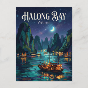 Halong-Bucht Vietnam Postkarte