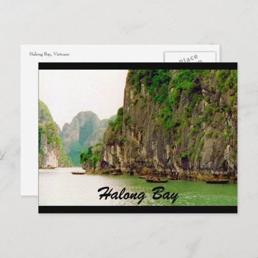 Halong Cliffs Postkarte (Vorne/Hinten)