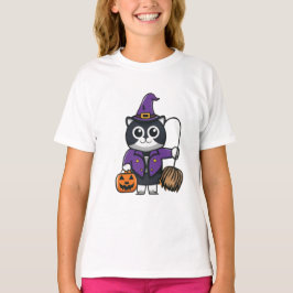 Haloowen Katzen lustige Katzen glücklich Haloween  T-Shirt