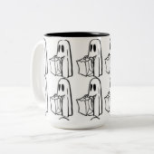 HALOWEEN GHOST BEÄNGSTIGENDE TASSE (Vorderseite Links)
