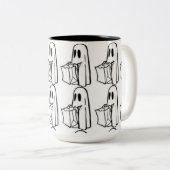 HALOWEEN GHOST BEÄNGSTIGENDE TASSE (VorderseiteRechts)
