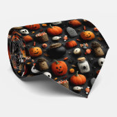 Haloween-Krawatten mit Kritzeleien Krawatte (Gerollt)