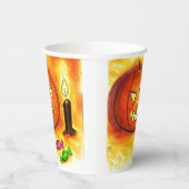 Haloween Pumfin Pappbecher (Rechts)