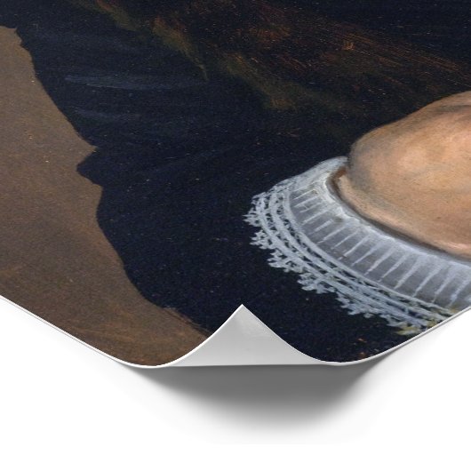 Hals - Buch halten Poster (Ecke)