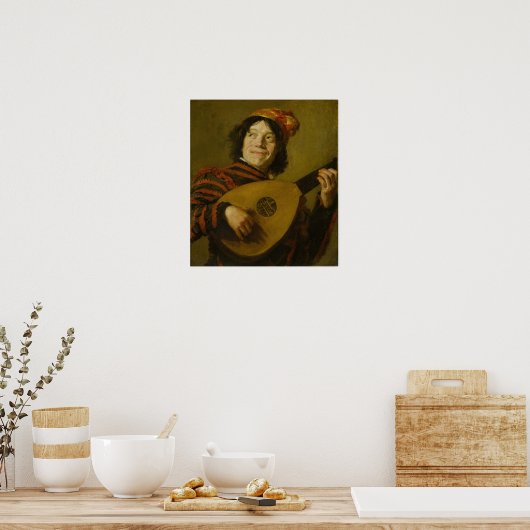 Hals - Der Lute Player Poster (Küche)