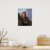 Hals - Fischerjunge Poster (Küche)