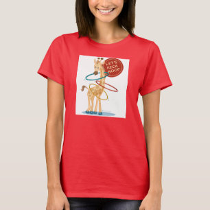Hals Hooping Giraffe: Burnout-T-Shirt T-Shirt
