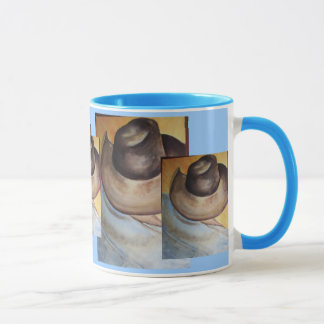 Hals Hut im Blau Tasse