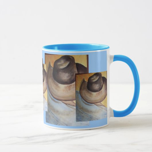 Hals Hut im Blau Tasse (Rechts)