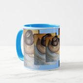 Hals Hut im Blau Tasse (Vorderseite Links)