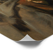 Hals - Junge Mann mit Schädel Poster (Ecke)