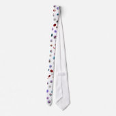Hals-Krawatte - Blutzellen auf weißem Gewebe Krawatte (Rückseite)
