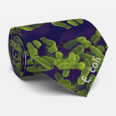 Hals-Krawatte - Escherichia Coli (Grün mit Krawatte (Gerollt)