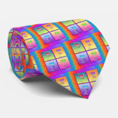 Hals-Krawatte - Pop-Kunst-Wein Krawatte (Gerollt)