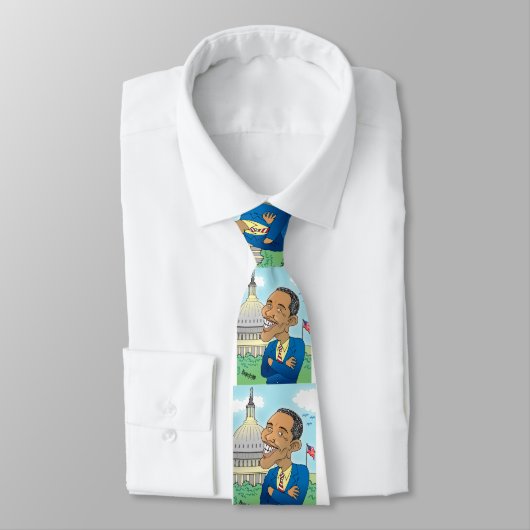 Hals-Krawatte Präsidenten-Barack Obama Krawatte (Gebunden)