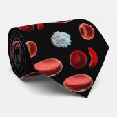 Hals-Krawatte - RBCs w ein Spritzen von WBCs auf Krawatte (Gerollt)