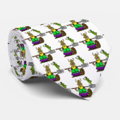 Hals-Krawatte St. Urho mit Friedensheuschrecke Krawatte (Gerollt)