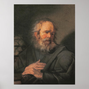 Hals - mit einem Buch Poster