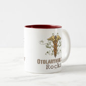 Hals-, Nasen-, Ohrenheilkunde schaukelt Zweifarbige Tasse (VorderseiteRechts)