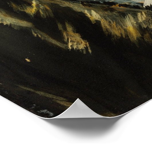 Hals - Portrait des Malers Jan Asselyn Poster (Ecke)