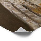 Hals - Portrait eines Gentleman in Weiß Poster (Ecke)