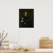 Hals - Portrait eines Mannes Poster (Küche)