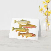 Halsabschneiderische Forelle Karte (Gelbe Blume)