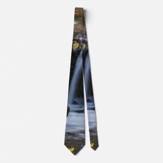 Halsband mit Blättern und Wasserfällen Krawatte (Vorderseite)