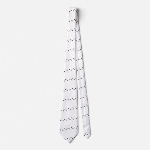 Halsband mit Pfotenabdrücken in monochrom Krawatte