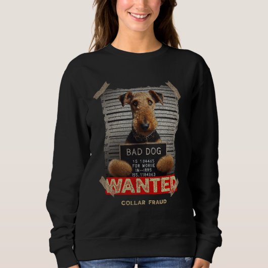 Halsbandenschwindler: Der Airedale Terrier Sweatshirt (Vorderseite)