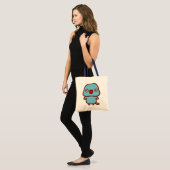 Halsbandsittich / Blaue Henne Tragetasche (Vorderseite (Model))