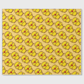 Halsbandsittich / Lutino Weibchen Geschenkpapier (Flach)