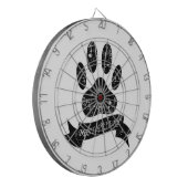 Halsbänke mit Ribbon Dartscheibe (Vorderseite Links)