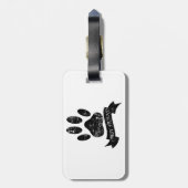 Halsbänke mit Ribbon Gepäckanhänger (Rückseite vertikal)