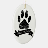 Halsbänke mit Ribbon Keramik Ornament (Rechts)