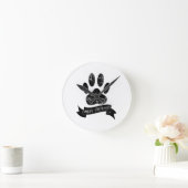 Halsbänke mit Ribbon Runde Wanduhr (Zuhause)