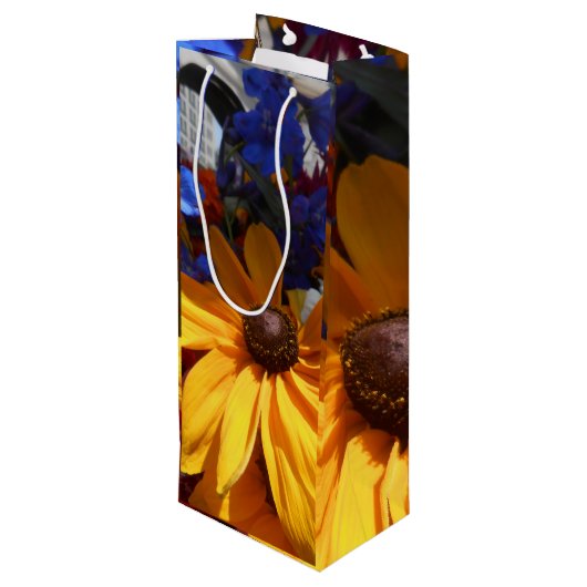 Halse Geschenktüte Für Weinflaschen (Rückseite Schrägansicht)