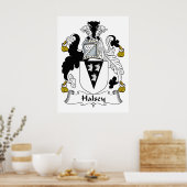 Halsey Familienwappen Poster (Küche)