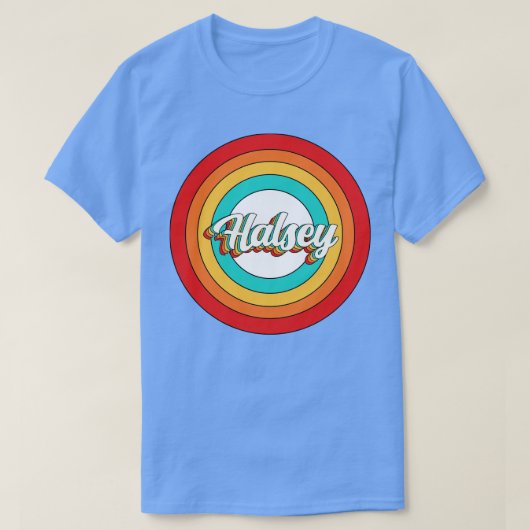 Halsey Name Shirt Vintag Halsey Circle (Design vorne)