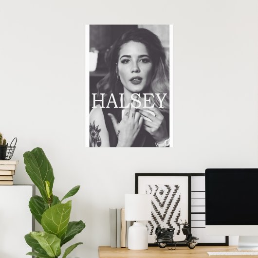 Halsey Poster (Heimbüro)